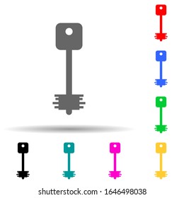 key multi color style icon. Simple glyph, flat vector of lock and keys icons for ui and ux, website or mobile application