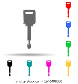 key multi color style icon. Simple glyph, flat vector of lock and keys icons for ui and ux, website or mobile application