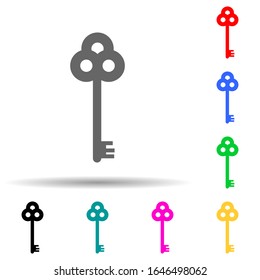 icono de estilo de varios colores. Glifo simple, vector plano de bloqueo e iconos de claves para ui y ux, sitio web o aplicación móvil