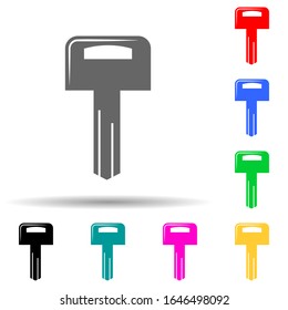 key multi color style icon. Simple glyph, flat vector of lock and keys icons for ui and ux, website or mobile application