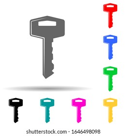 icono de estilo de varios colores. Glifo simple, vector plano de bloqueo e iconos de claves para ui y ux, sitio web o aplicación móvil