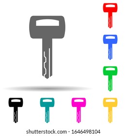key multi color style icon. Simple glyph, flat vector of lock and keys icons for ui and ux, website or mobile application