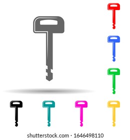 key multi color style icon. Simple glyph, flat vector of lock and keys icons for ui and ux, website or mobile application