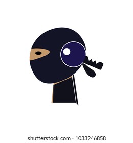 Key Ninja Logo Icon Design