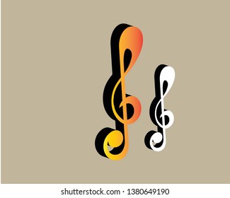 Key note logo design. logo vector. - Vector
