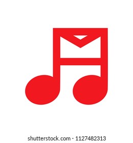 key note logo. music icon. melody symbol. vector eps 08.