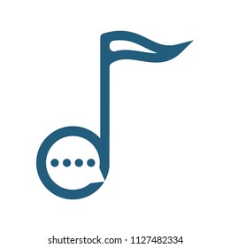 key note logo. music icon. melody symbol. vector eps 08.