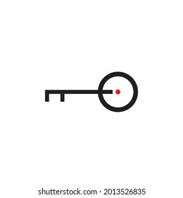 key off simple symbol logo vector