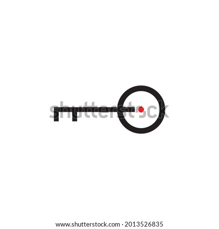 key off simple symbol logo vector