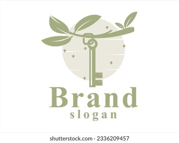 Key On Branch logo design template