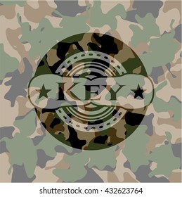Key on camo pattern