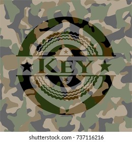 Key on camo texture