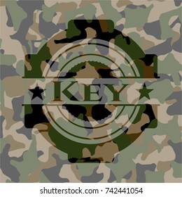 Key on camo texture