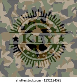 Key on camouflaged texture