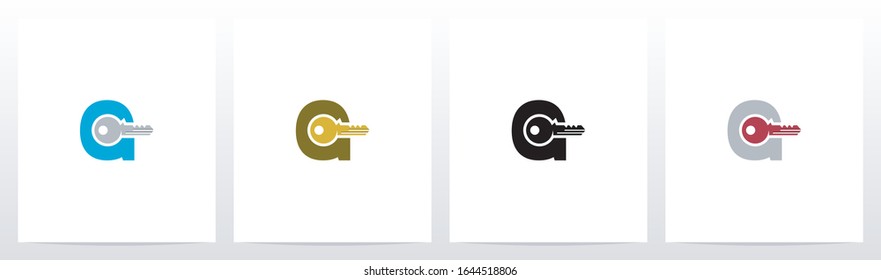 Key On Letter Logo Design G