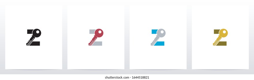 Key On Letter Logo Design Z