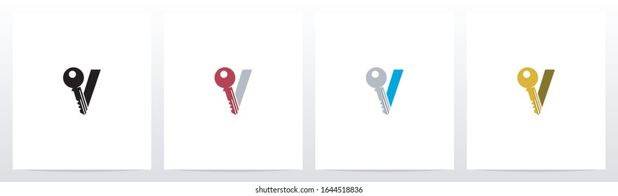 Diseño de logotipo clave V
