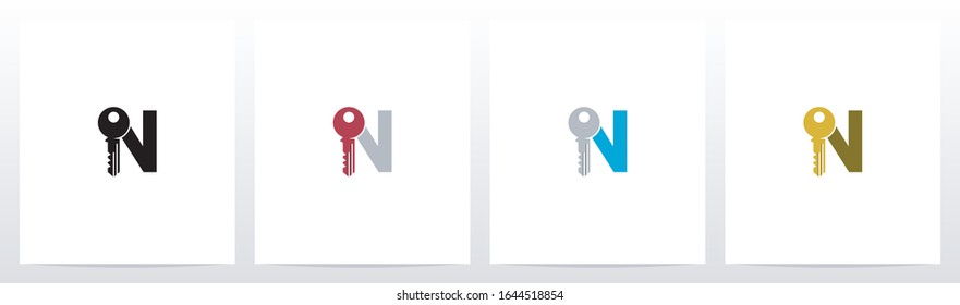 Key On Letter Logo Design N