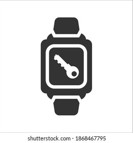 Icono de tecla en reloj inteligente