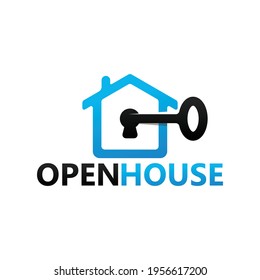 Key open house logo template design