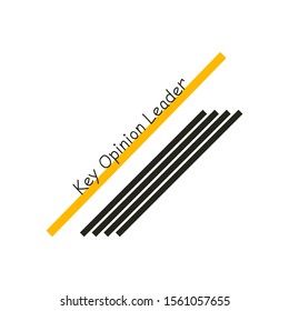 Key Opinion Leader- frase. vector illustration eps10