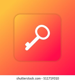 Key orange bright app ui/ux Icon / Logo design