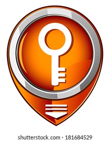 Key - orange pointer