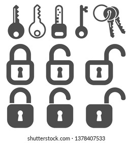 Key padlock Icon Vector