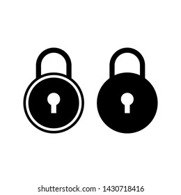 key, padlock symbol icon vector illustration