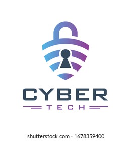diseño del logotipo de la tecnología de candado clave