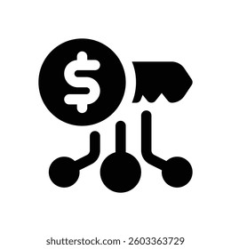 key password glyph icon. Strong and solid vector icon for websites, mobile interfaces, presentations, and visual branding. High quality and easy to edit.