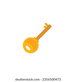 Key password recovery icon flat vector. Web account. Internet screen isolated
