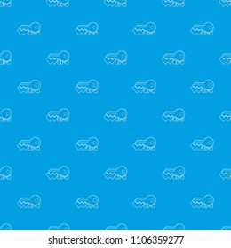 Key pattern vector seamless blue repeat for any use