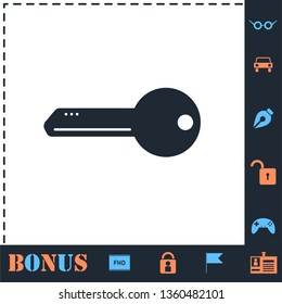 Key. Perfect icon with bonus simple icons