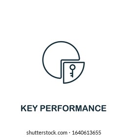 Key Performance icon from customer service collection. Simple line element Key Performance symbol for templates, web design and infographics