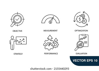 Key Performance Indicator icons set . Key Performance Indicator pack symbol vector elements for infographic web