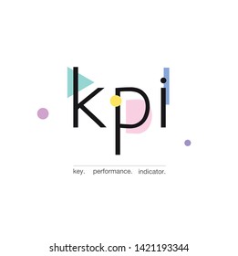 Key Performance Indicator word lettering - KPI Icon