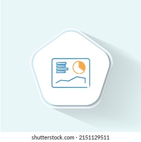 Key Performance Indicators and Reports icon vector design