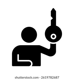 Elemento de icono de persona clave para el diseño