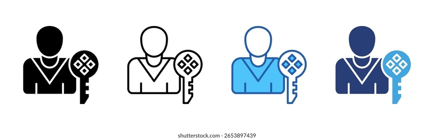 Key Person icon sheet multiple style collection