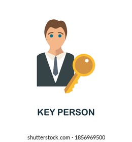 Key Person icon. Simple element from human resources collection. Creative Key Person icon for web design, templates, infographics and more