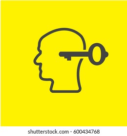 key person line icon