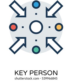 Key Person Vector Icon 