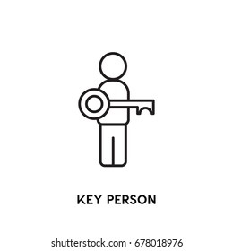Key Person Vector Icon