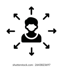Key person Vector Icon which can easily modify or edit
