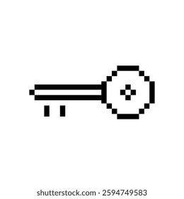 key pixel icon vector design with trendy style