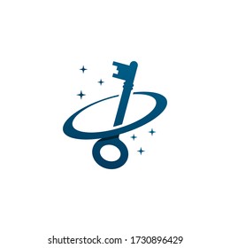 Key Planet Logo Template Design