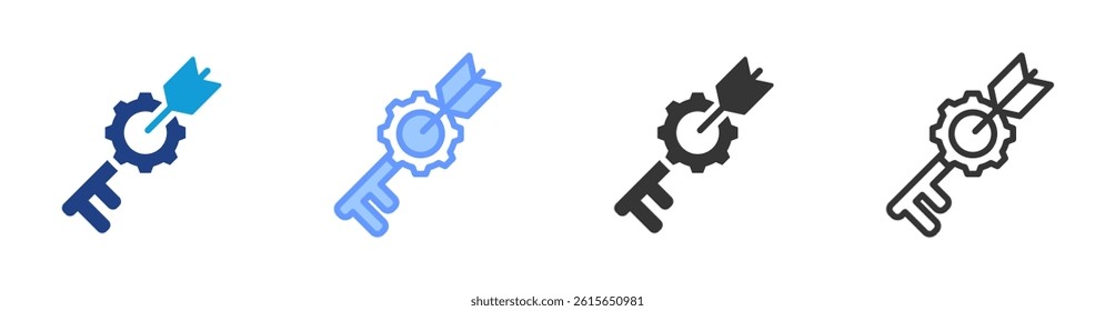 Key Point icon set multiple style collection