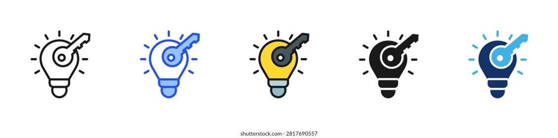 Key Points Icon Collection With Multiple Styles