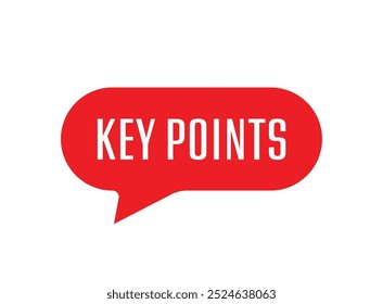 key points text information sign 